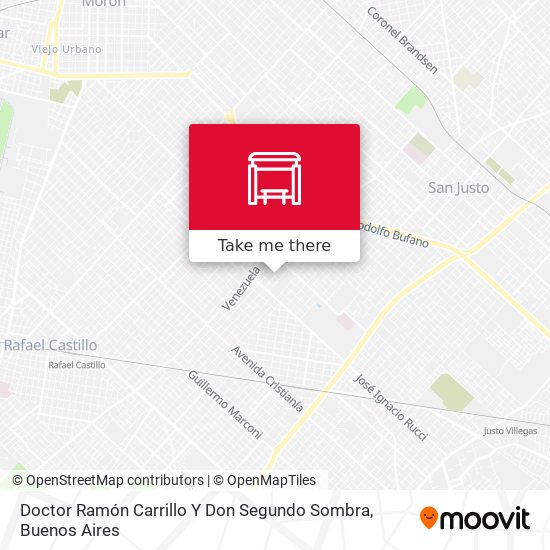 Doctor Ramón Carrillo Y Don Segundo Sombra map