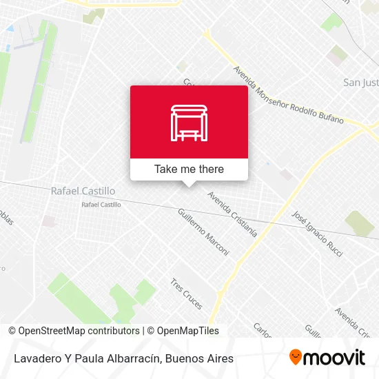 Lavadero Y Paula Albarracín map