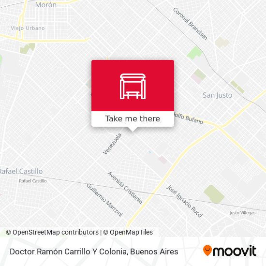 Doctor Ramón Carrillo Y Colonia map