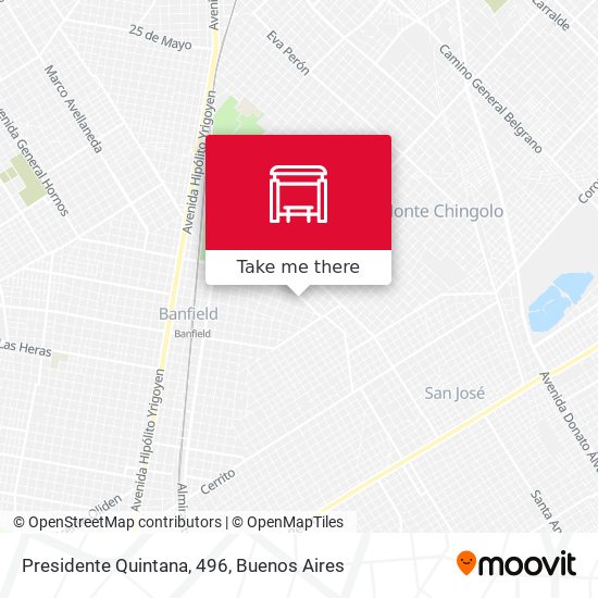 Presidente Quintana, 496 map