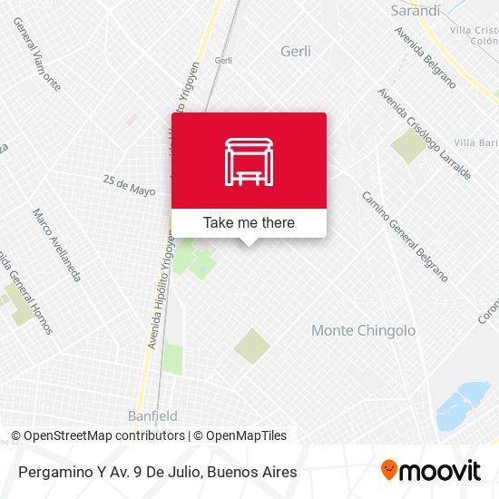 Mapa de Pergamino Y Av. 9 De Julio