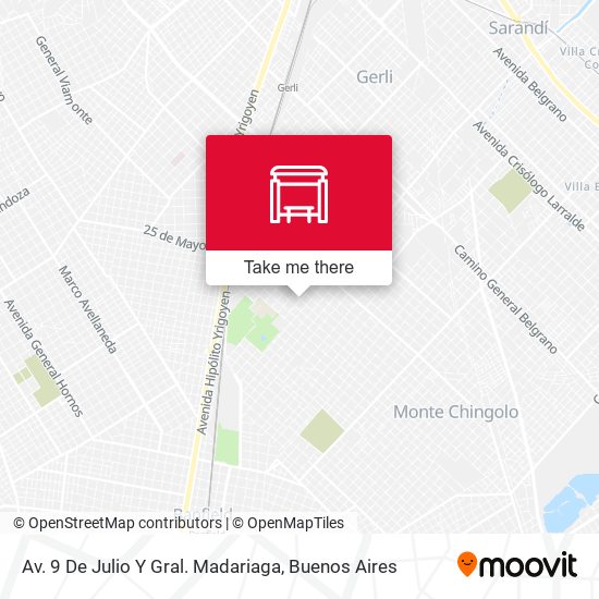 Mapa de Av. 9 De Julio Y Gral. Madariaga