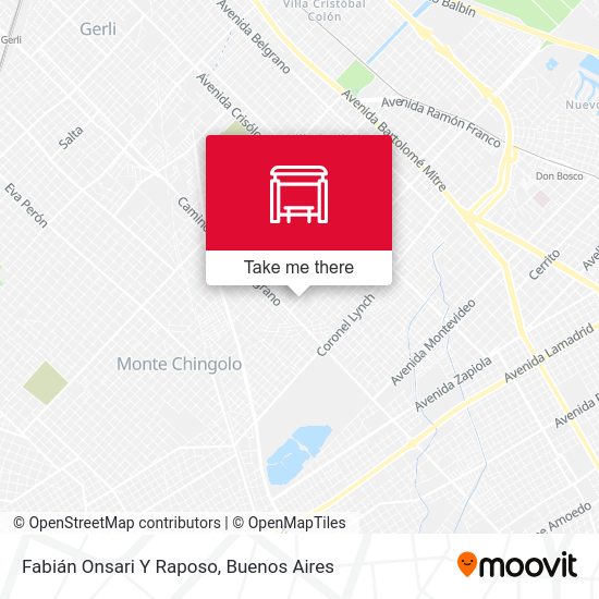 Fabián Onsari Y Raposo map