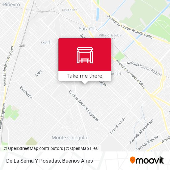 De La Serna Y Posadas map