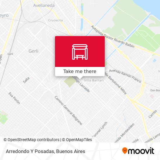 Arredondo Y Posadas map