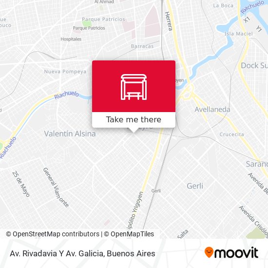 Av. Rivadavia Y Av. Galicia map