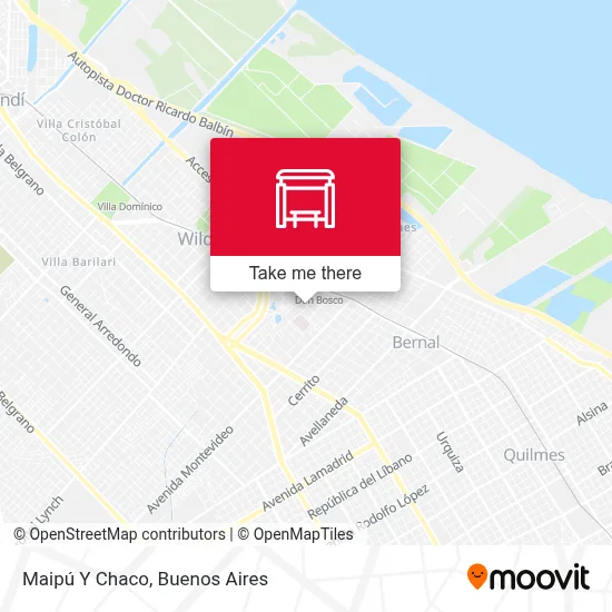 Maipú Y Chaco map