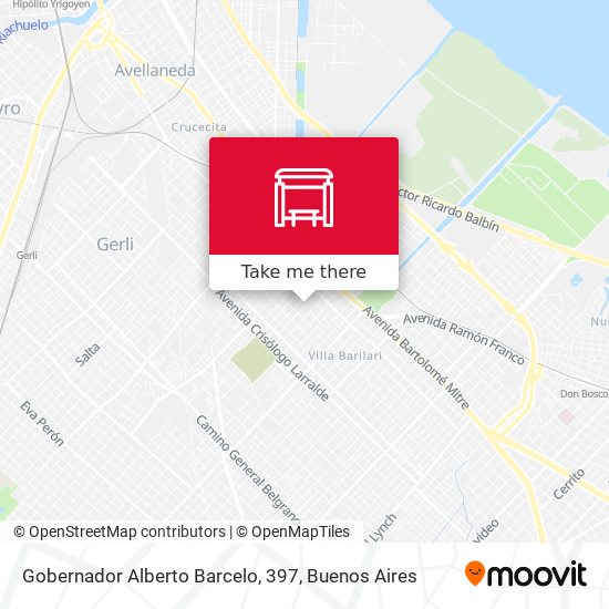Mapa de Gobernador Alberto Barcelo, 397
