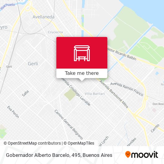 Gobernador Alberto Barcelo, 495 map