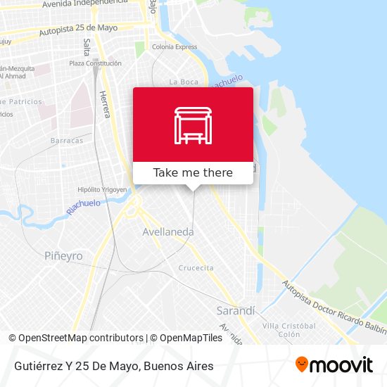 Mapa de Gutiérrez Y 25 De Mayo