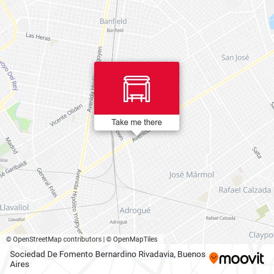 Mapa de Sociedad De Fomento Bernardino Rivadavia