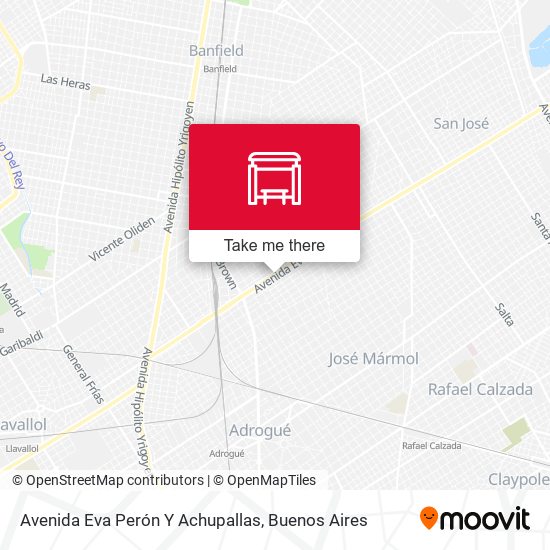 Mapa de Avenida Eva Perón Y Achupallas