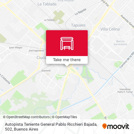 Autopista Teniente General Pablo Ricchieri Bajada, 502 map
