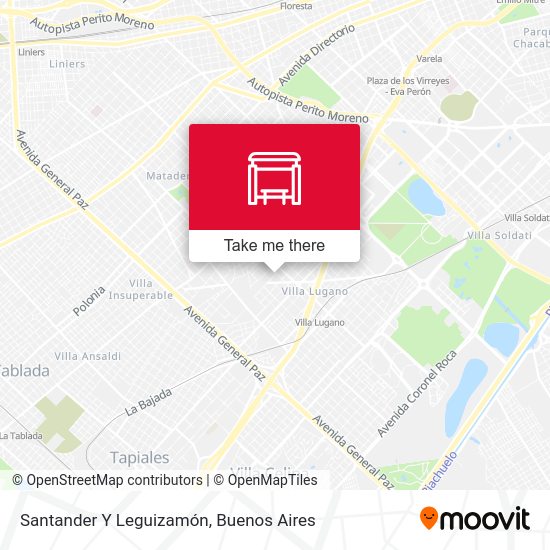 Santander Y Leguizamón map
