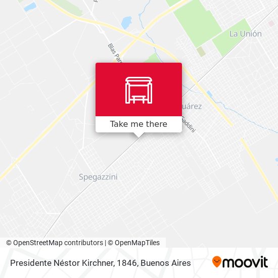 Mapa de Presidente Néstor Kirchner, 1846