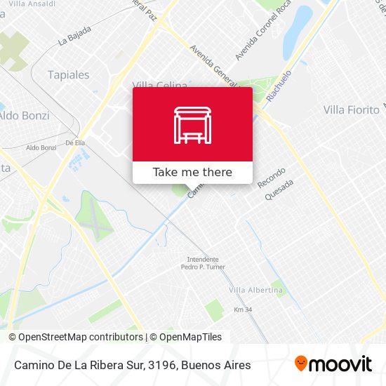 Camino De La Ribera Sur, 3196 map
