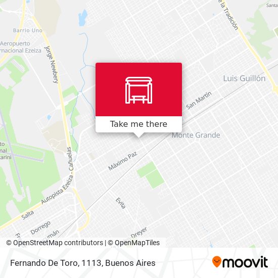 Fernando De Toro, 1113 map