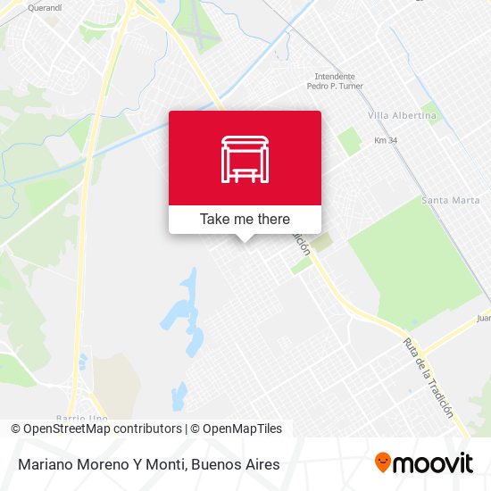 Mapa de Mariano Moreno Y Monti