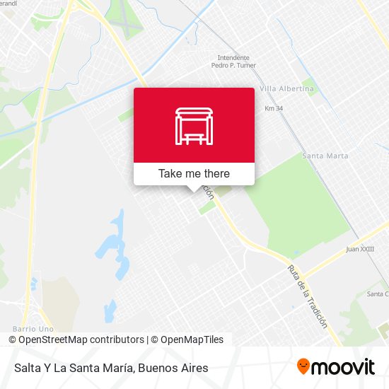 Salta Y La Santa María map