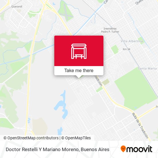 Doctor Restelli Y Mariano Moreno map