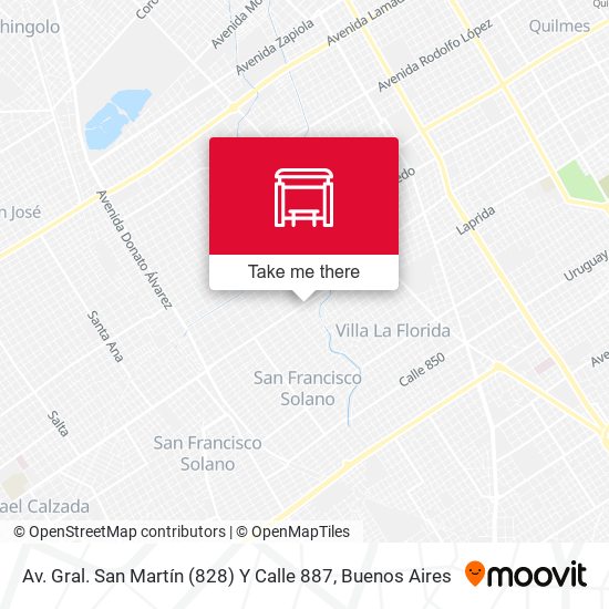Av. Gral. San Martín (828) Y Calle 887 map
