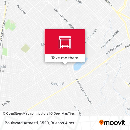 Mapa de Boulevard Armesti, 3520