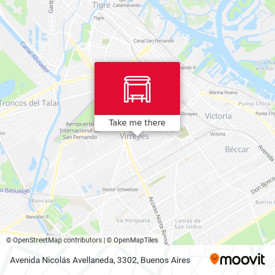 Avenida Nicolás Avellaneda, 3302 map