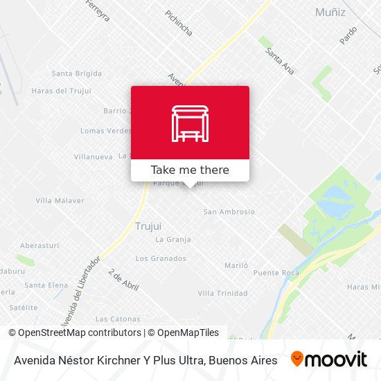 Mapa de Avenida Néstor Kirchner Y Plus Ultra