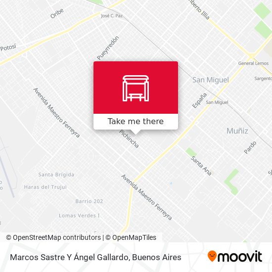 Mapa de Marcos Sastre Y Ángel Gallardo