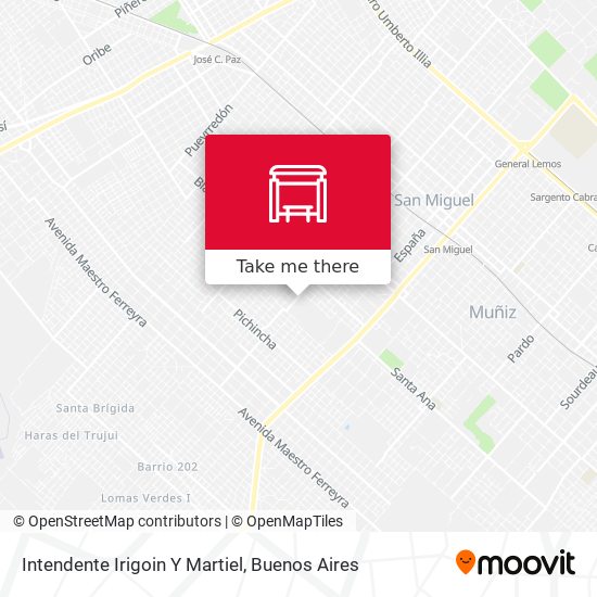 Mapa de Intendente Irigoin Y Martiel