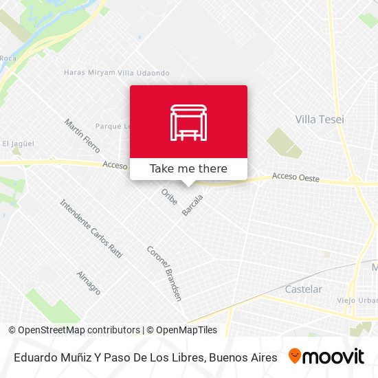 Mapa de Eduardo Muñiz Y Paso De Los Libres