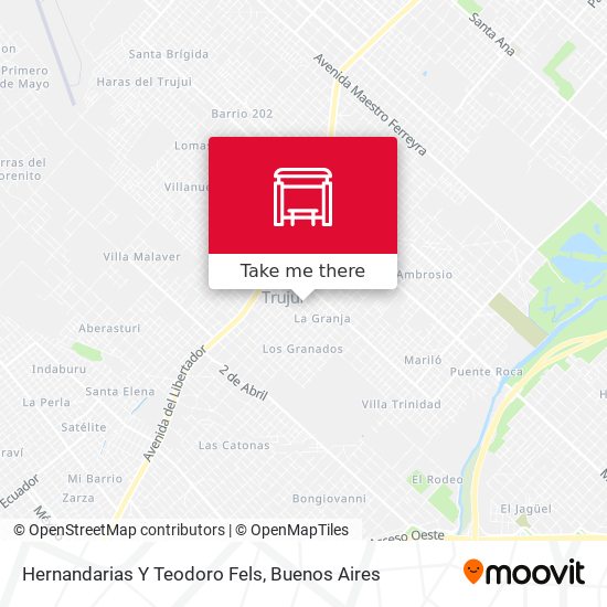 Hernandarias Y Teodoro Fels map