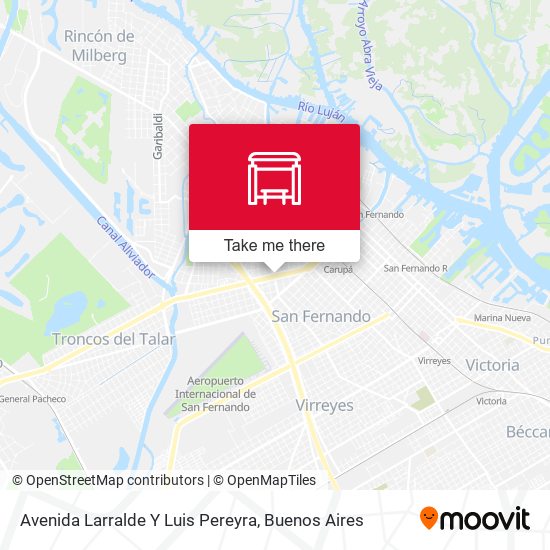 Avenida Larralde Y Luis Pereyra map