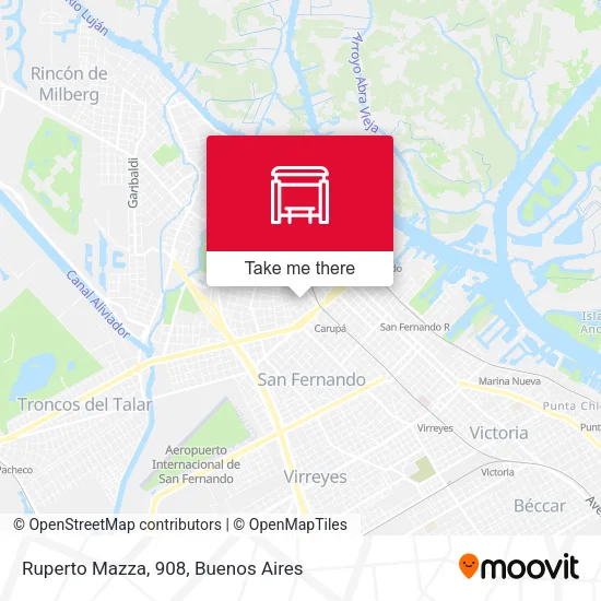 Ruperto Mazza, 908 map