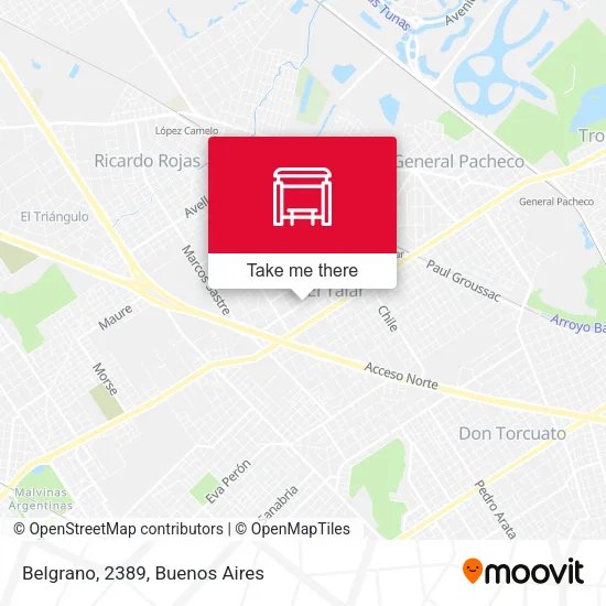 Belgrano, 2389 map