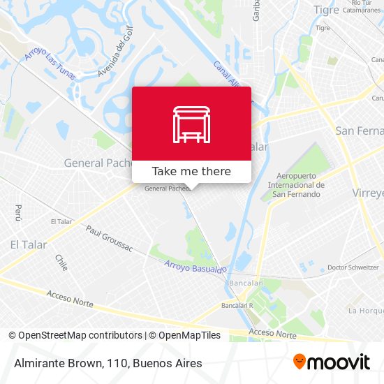 Almirante Brown, 110 map
