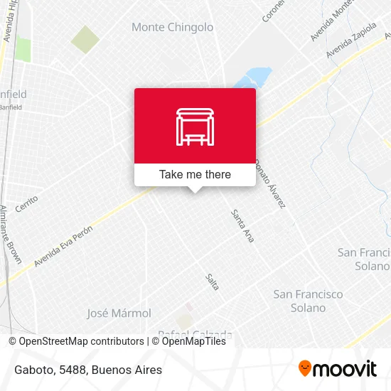 Gaboto, 5488 map