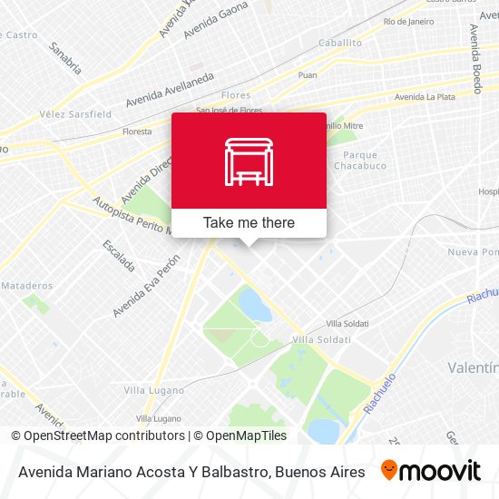 Mapa de Avenida Mariano Acosta Y Balbastro