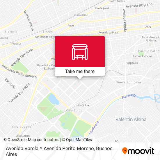 Avenida Varela Y Avenida Perito Moreno map