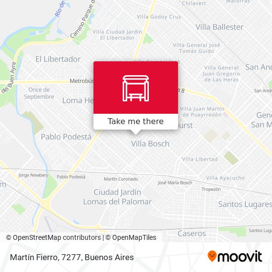 Mapa de Martín Fierro, 7277