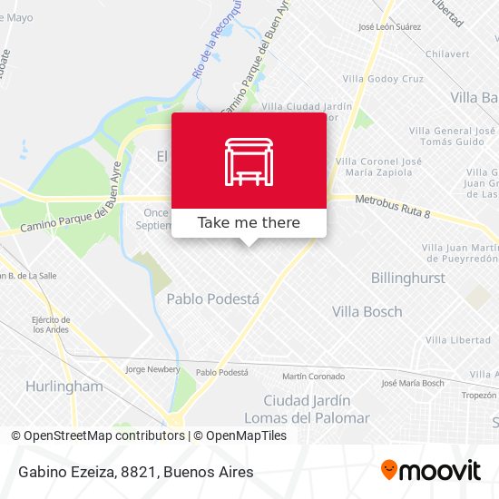 Mapa de Gabino Ezeiza, 8821
