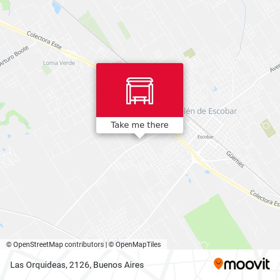 Las Orquideas, 2126 map