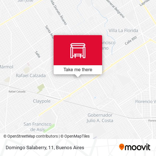 Domingo Salaberry, 11 map