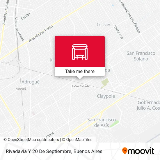 Rivadavia Y 20 De Septiembre map