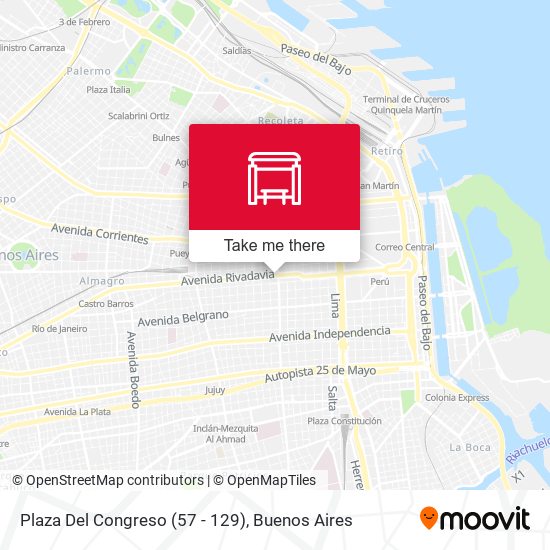 Mapa de Plaza Del Congreso (57 - 129)