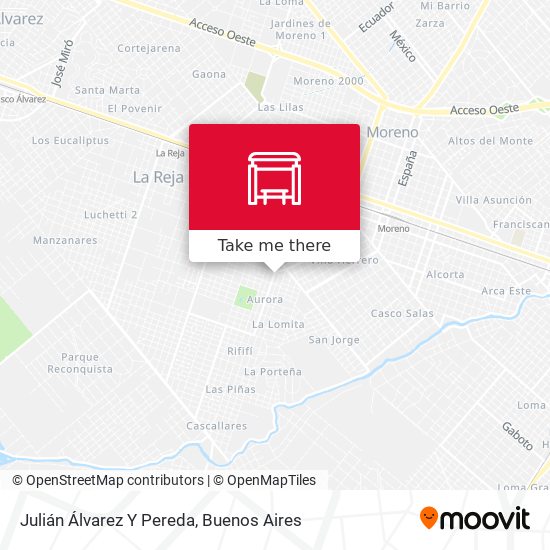 Mapa de Julián Álvarez Y Pereda