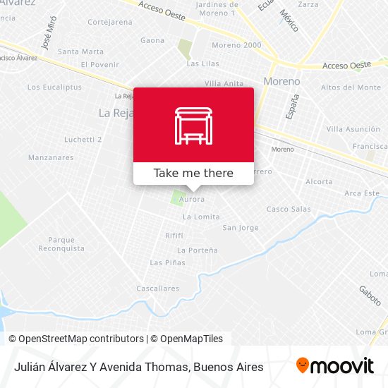 Mapa de Julián Álvarez Y Avenida Thomas
