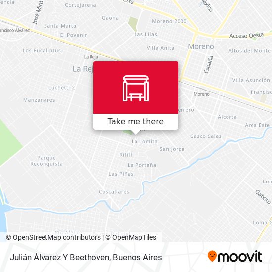 Mapa de Julián Álvarez Y Beethoven