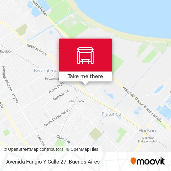 Avenida Fangio Y Calle 27 map