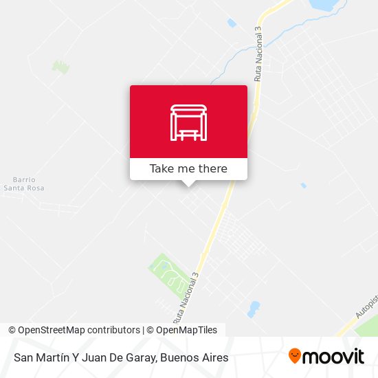 San Martín Y Juan De Garay map